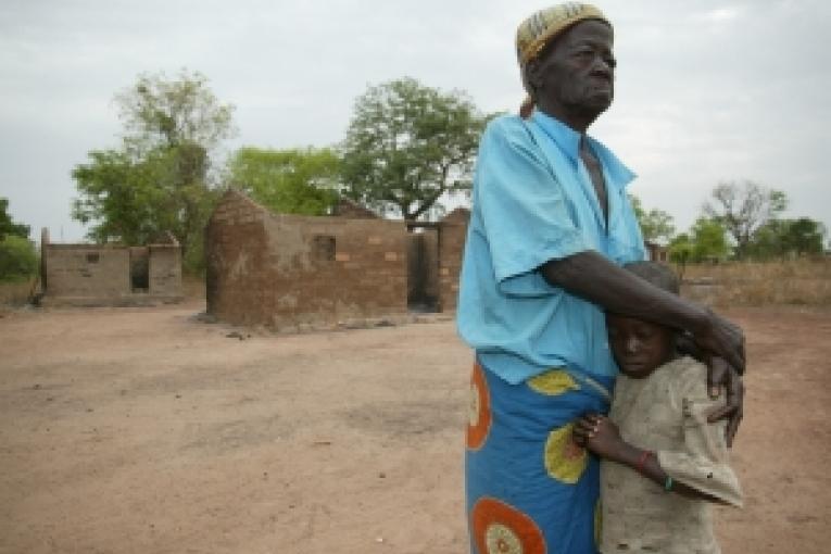 Village brûlé au nord de la République Centrafricaine