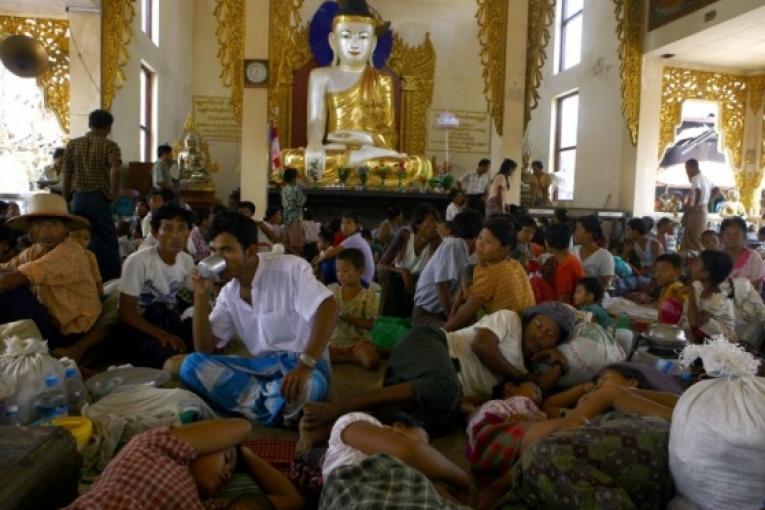 Des familles se sont regroupées dans des monastères et dans des écolesPhoto  Eyal Warshawski