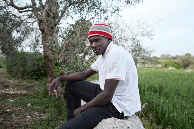 Golleh jeune réfugié gambien de 20 ans.
