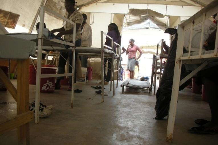 Le centre de traitement cu choléra (CTC) de Tabarre en Haïti Décembre 2010