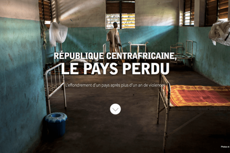 Mini site MSF : "République centrafricaine (RCA) le pays perdu" http://rca.msf.fr/