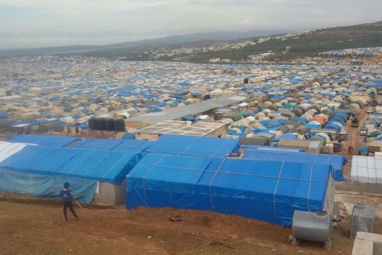 Un camp de déplacés à Atmeh dans la région d'Idlib dans le nord de la Syrie. MSF