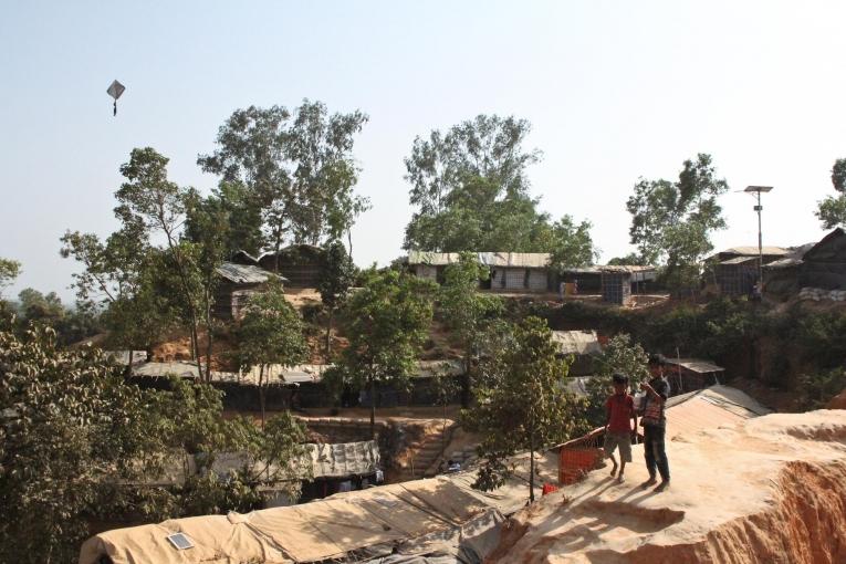 Le camp de fortune de Kutupalong, au Bangladesh, pays dans lequel plus de 668 000 Rohingya ont trouvé refuge depuis août 2017.