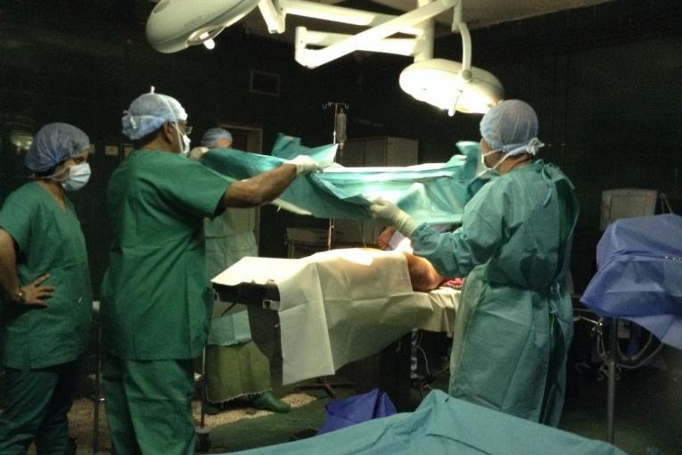 Médecins Sans Frontières soutient l'hôpital de Hassaké, dans le nord-est de la Syrie. 2014.