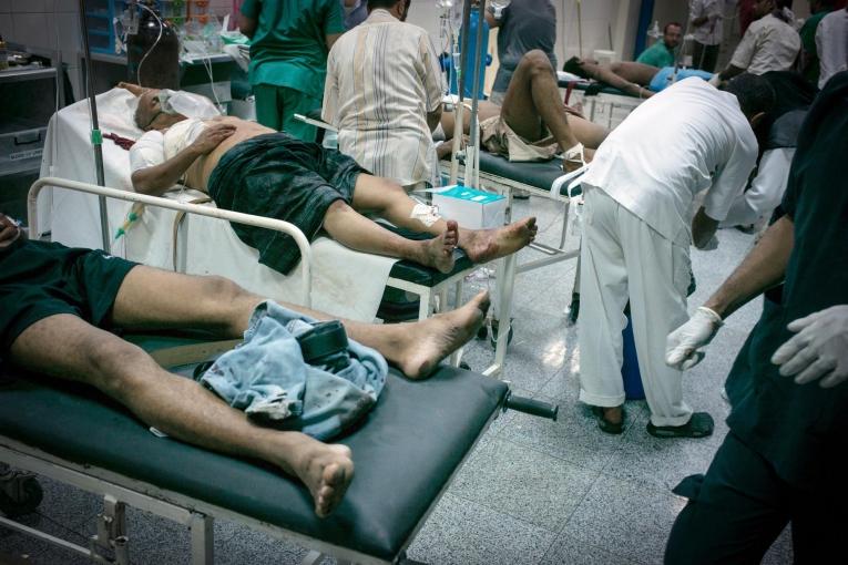 Yemen, Aden, Urgences, juillet 2015, Guillaume Binet/MYOP