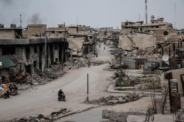 NFI distribution in Mosul's Old City