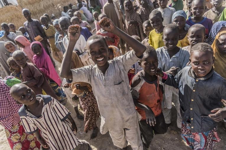 IDP's camp in Monguno, Maiduguri State, Nigeria.