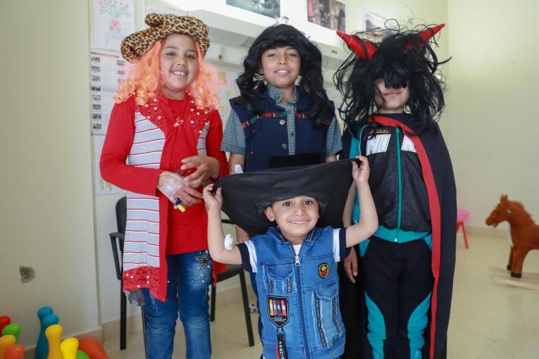 Les enfants réfugiés syriens bénéficient d'une prise en charge complète de la thalassémie par les équipes MSF de l'hôpital Elias Haraoui à Zahlé. 2019. Liban.