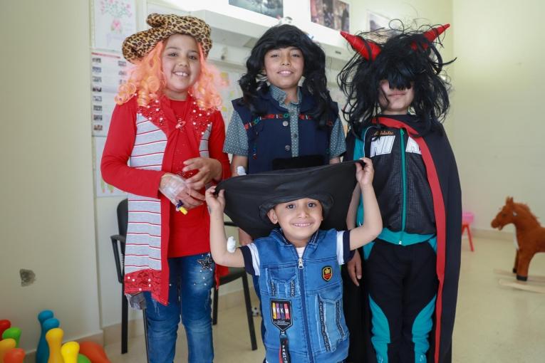 Les enfants réfugiés syriens bénéficient d'une prise en charge complète de la thalassémie par les équipes MSF de l'hôpital Elias Haraoui à Zahlé. 2019. Liban.