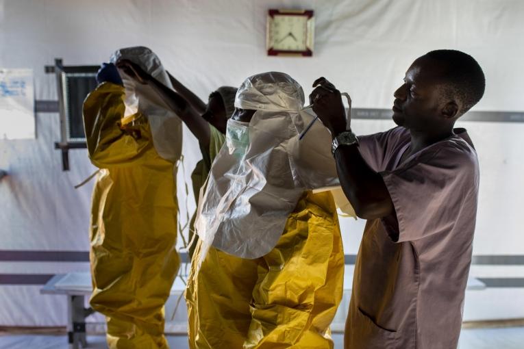 Centre de transit Ebola de Bunia, dans l'Est de la République démocratique du Congo.