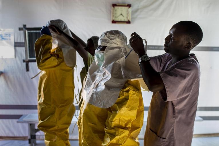 Centre de transit Ebola de Bunia, dans l'Est de la République démocratique du Congo. 