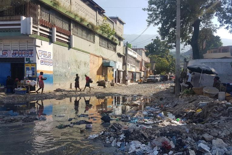 Dans les rue de Martissant, l'un des quartiers de Port-au-Prince