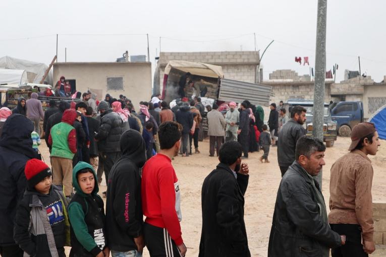 Despair and displacement in wintery northwest Syria