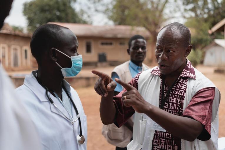 Formation à la prévention et au contrôle des infections dans le cadre de la pandémie de Covid-19 à Juba, au Soudan du Sud.
