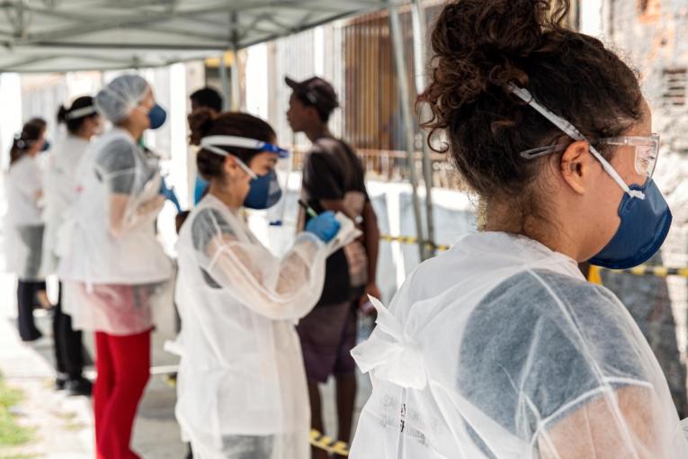 Intervention MSF auprès des personnes vulnérables à Rio de Janeiro. 2020.
