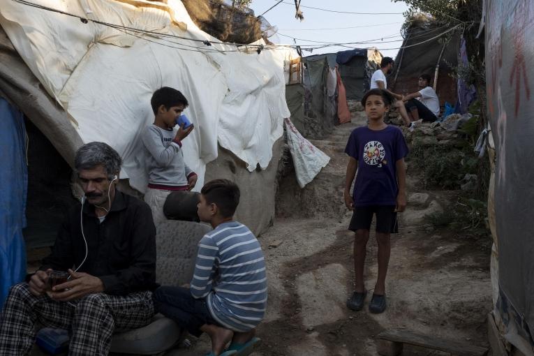 Yasin, 9 year-old boy in Moria