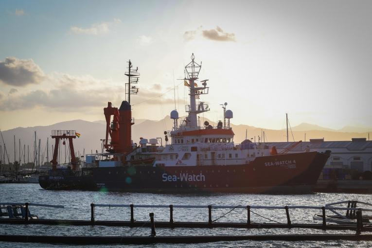 Le Sea-Watch 4 dans le port de Burriana