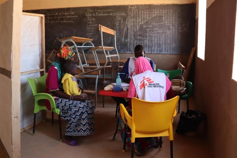 Une clinique mobile MSF dans le village de Sirfou. Février 2021. Burkina Faso.