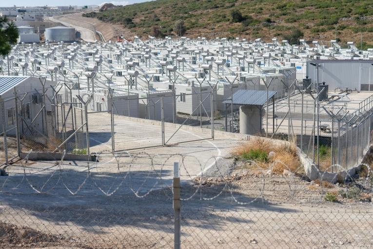 Le nouveau camp de Vathy à Samos. Grèce. 2021.