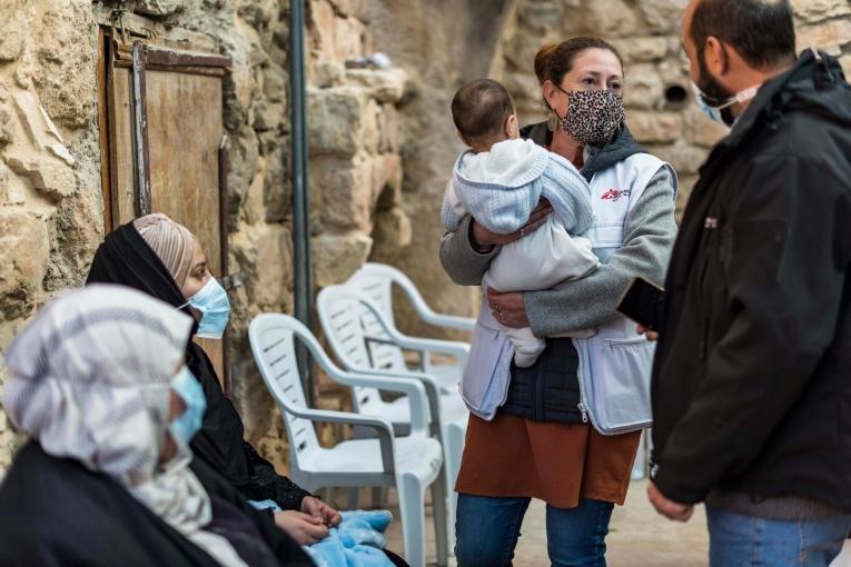 MSF gère une clinique pour femmes et enfants à Hébron.