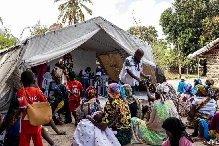 Une clinique mobile MSF dans le quartier Mondlane de la ville de Palma. Mozambique.