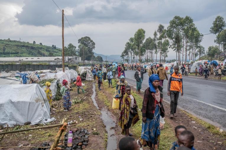 Vue de la route entre Goma et Rutshuru. République démocratique du Congo. 4 novembre 2022.