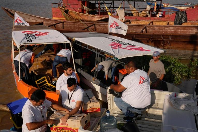 Une équipe MSF se prépare pour des visites médicales dans l'État du Delta Amacuro. Venezuela. 2023.