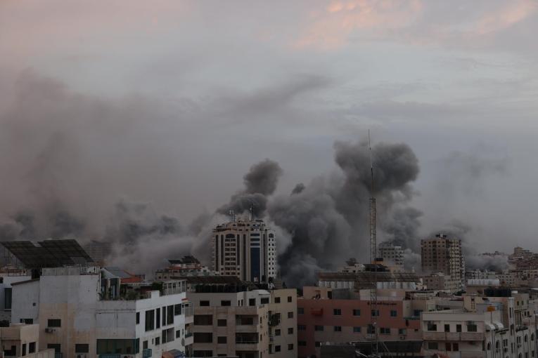 Bombardements sur la bande de Gaza.