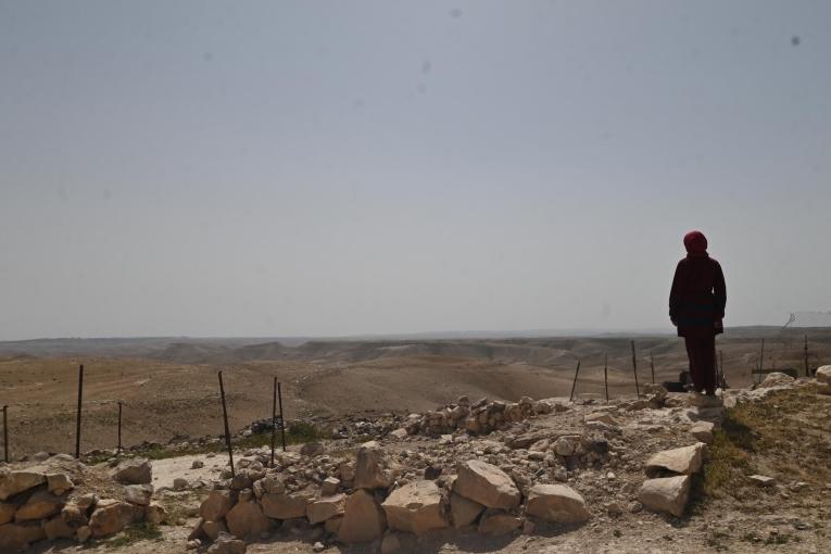 Vue de Masafer Yatta au sud d'Hébron. 2024.