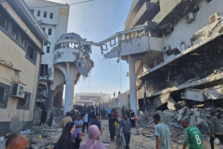 Al-Shifa hospital in ruins