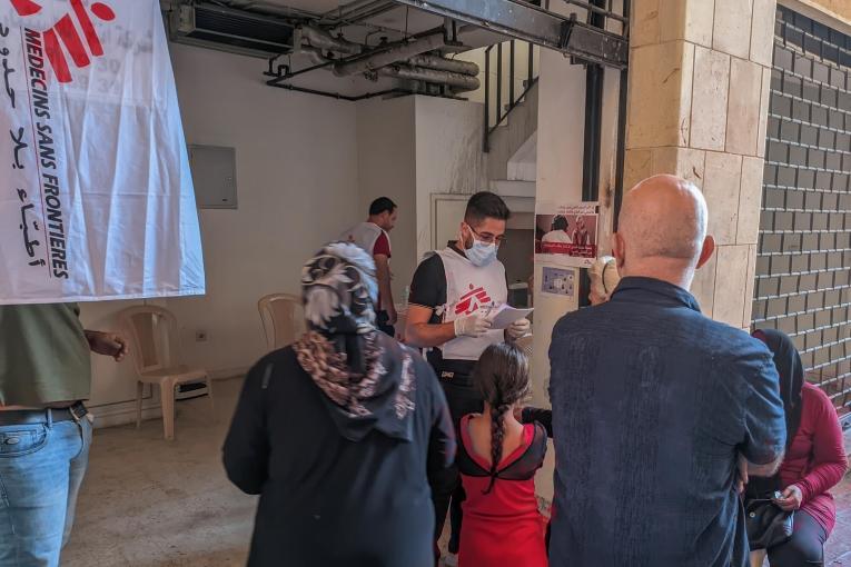 Clinique mobile MSF dans le centre-ville de Beyrouth, 2 octobre 2024
