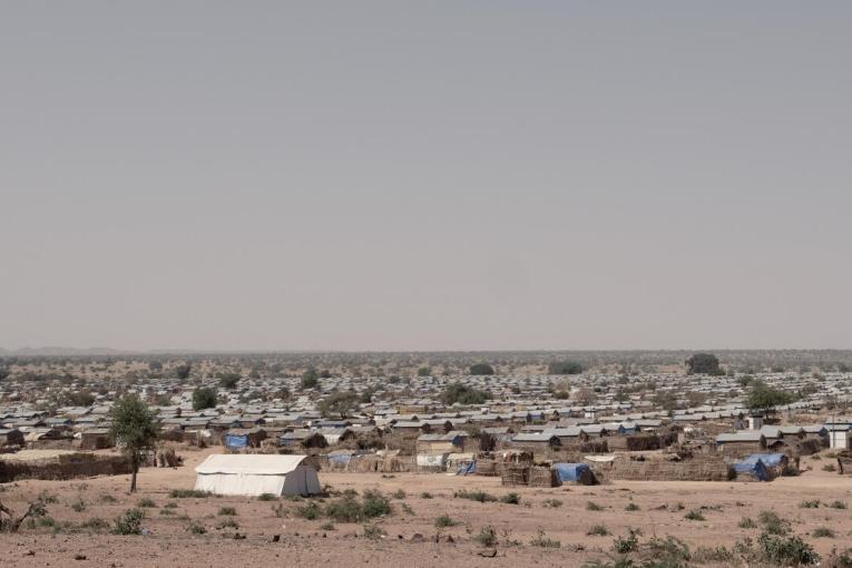 Vue du camp de réfugiés d'Aboutengue, au Tchad