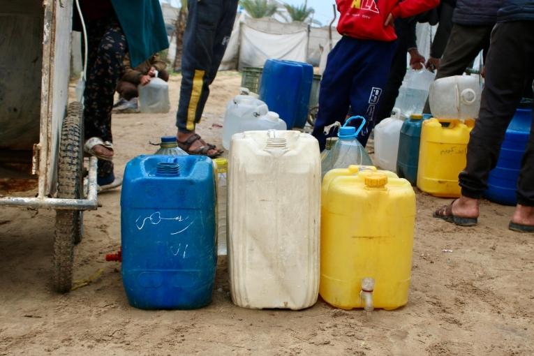 Waiting for water supply