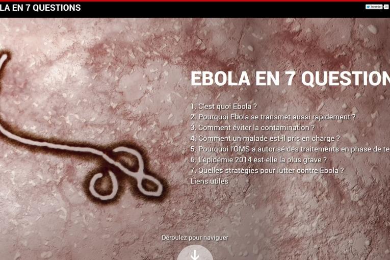 Infographie sur Ebola réalisée par RFI en partenariat avec MSF