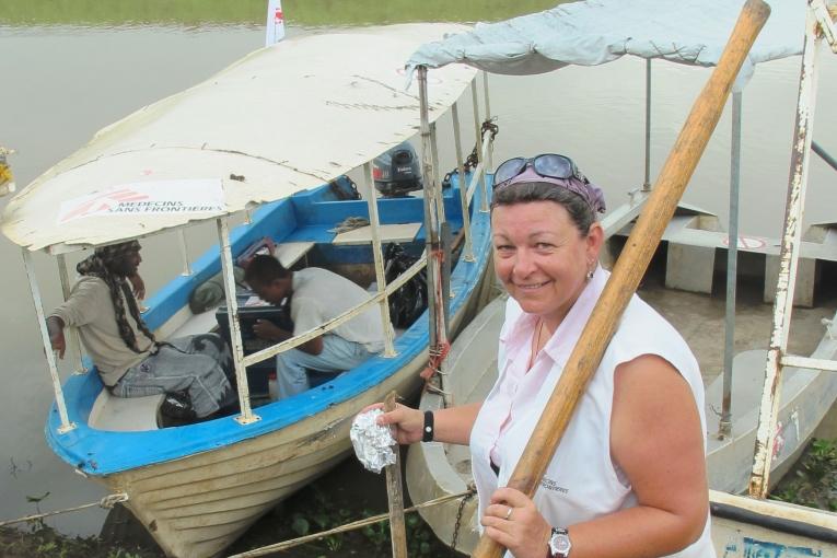 Kate dans le camp MSF de Mattar Ethiopie 2012