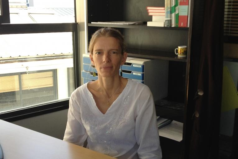 Kelly Dilworth au siège parisien de MSF.