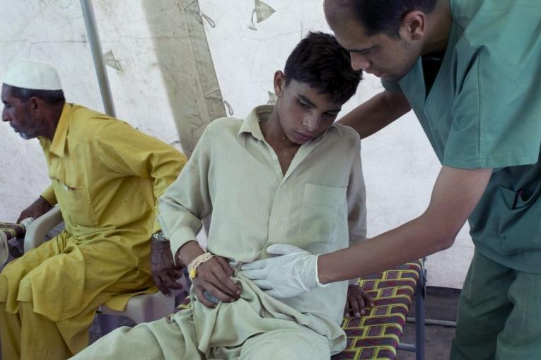 Centre de traitement de la diarrhée aqueuse aiguë de Mardan (KP) septembre 2009