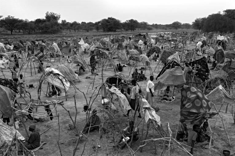 Déplacés dans le village de Juong Etat de Warrap