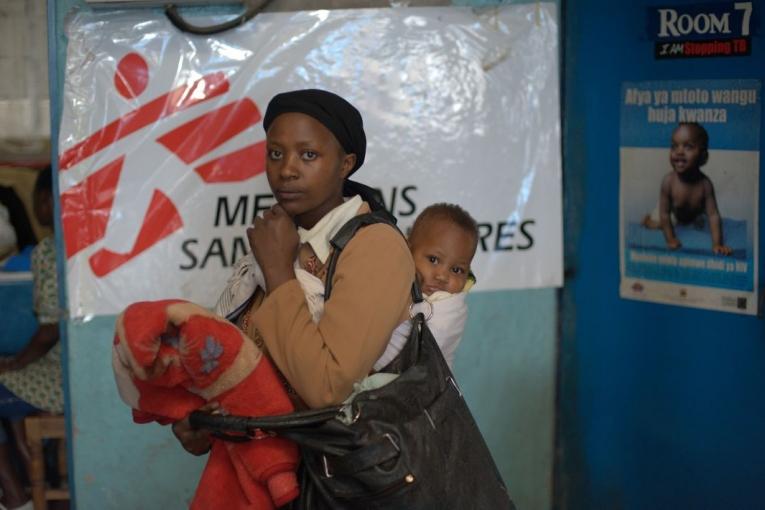 Patiente clinique Blue House à Mathare Nairobi