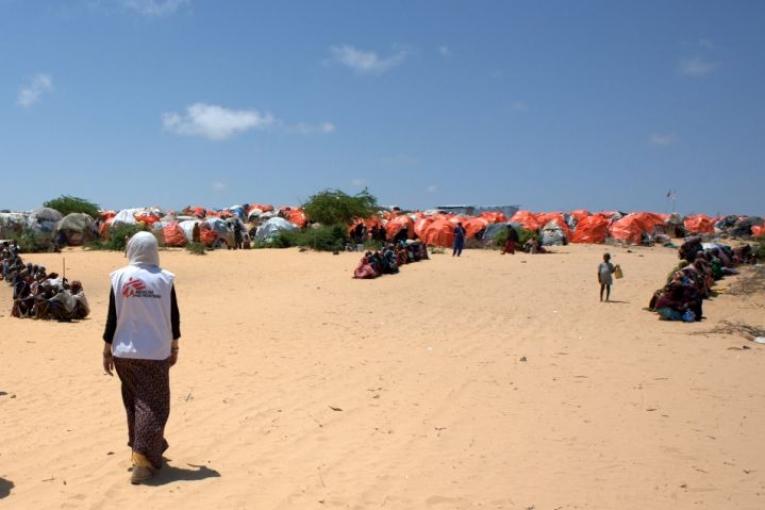 Camp de déplacés à Mogadiscio