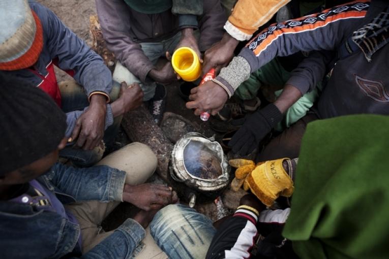 Des migrants bloqués au Maroc en décembre 2012. Anna Surinyach