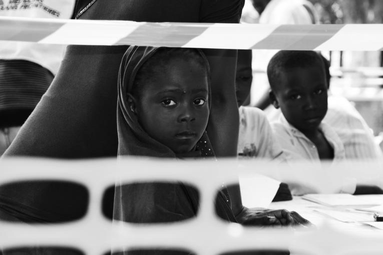 Campagne de vaccination à la Grande Mosquée de PK5 à Bangui.