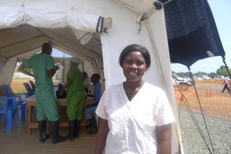Salome Karwah  patiente qui a survécu à Ebola et travaille maintenant pour MSF