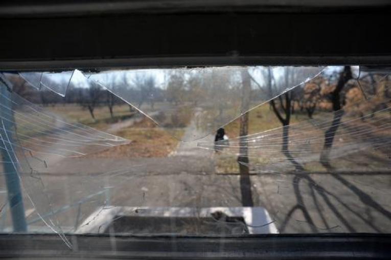 vitres cassées hôpital Ukraine web update novembre 2014