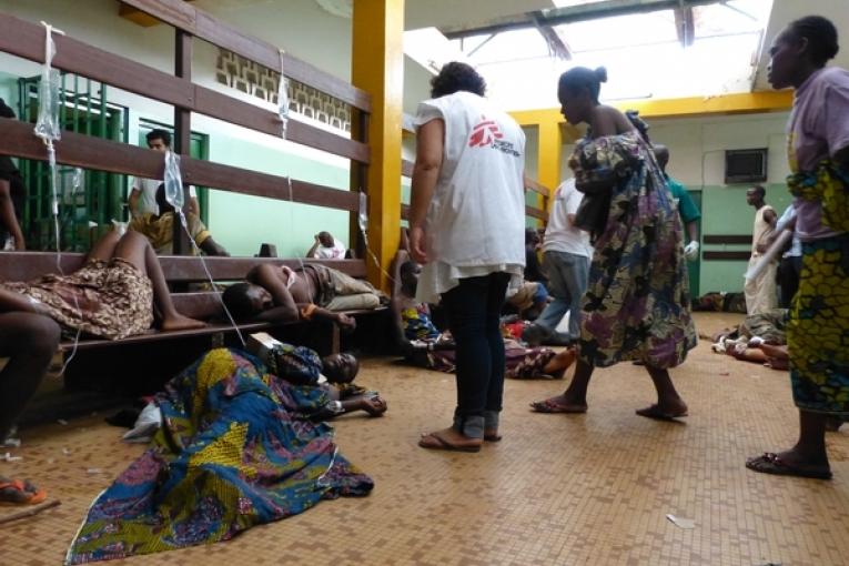 Sabine le 5 décembre à l'hôpital communautaire