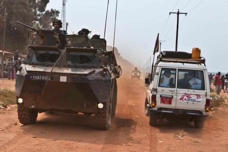 Rues de Bangui janvier 2014