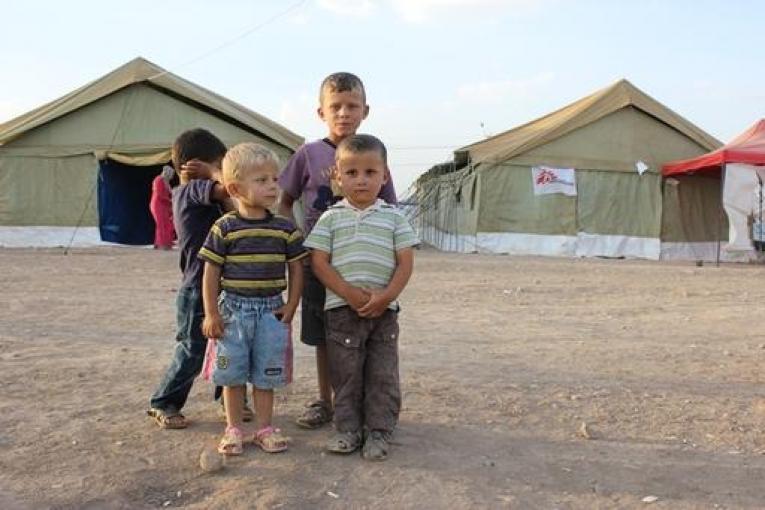 Camp de réfugiés syriens à Kawargosk