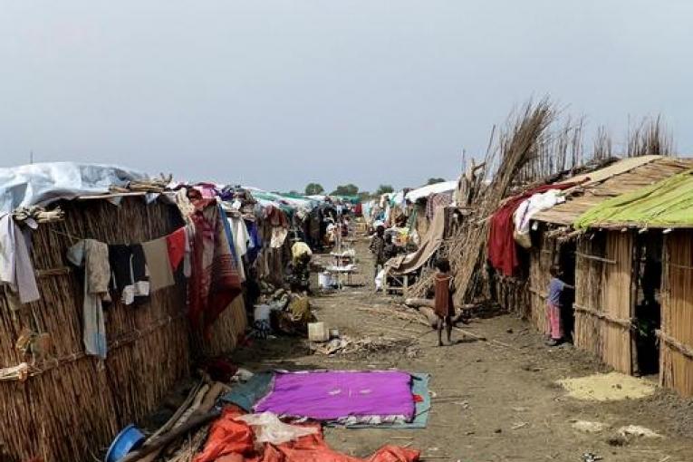 le site de « protection des civils » de l’ONU Bentiu il y a un an en avril 2014