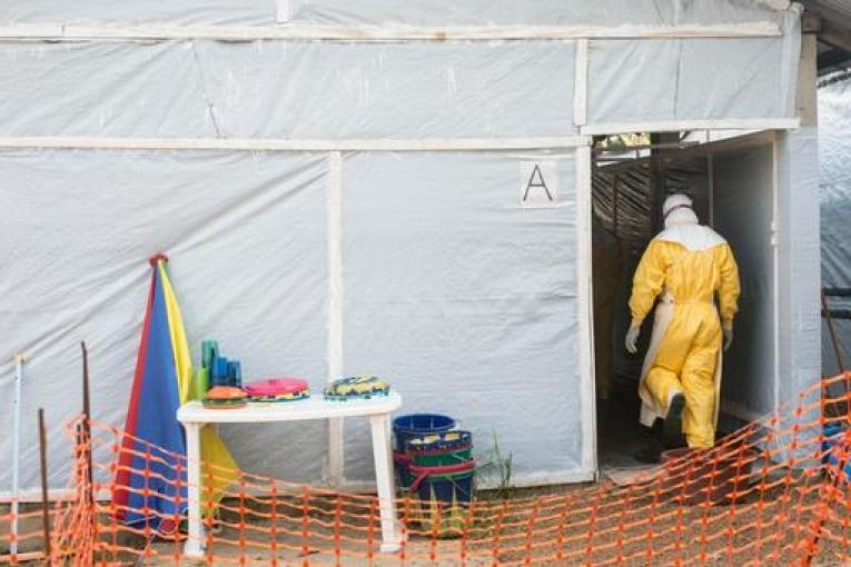 Centre Ebola MSF à Guéckédou.