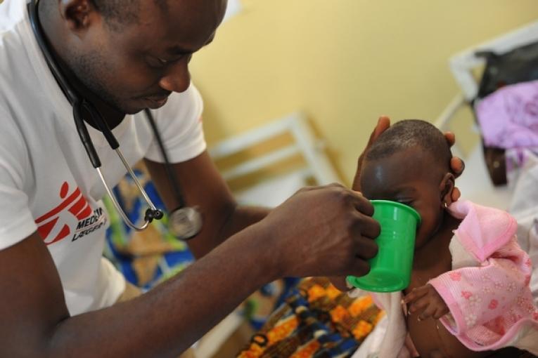 Niger région de Maradi mars 2012. Centre nutritionnel thérapeutique MSF à Guidan Roumji.